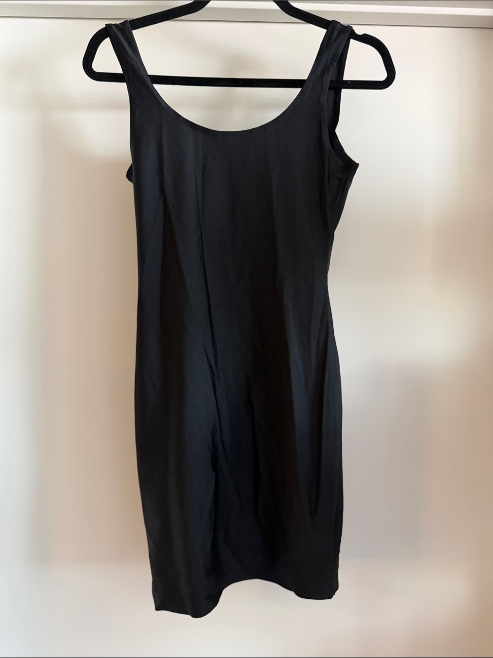 American Apparel Black Scoop Neck Mini Dress